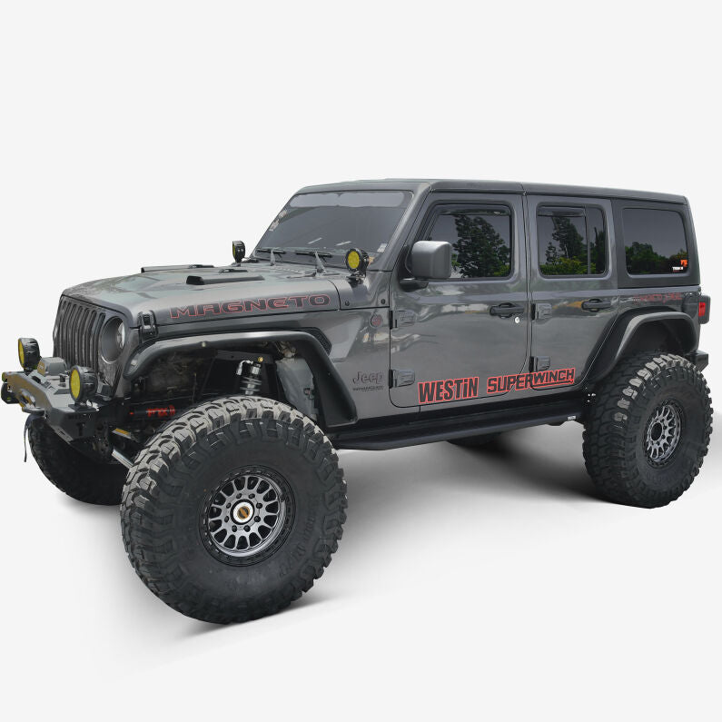 Westin 28-34065 Outlaw Running Board for 2018-2025 Jeep Wrangler Unlimited 4-Door Textured Black
