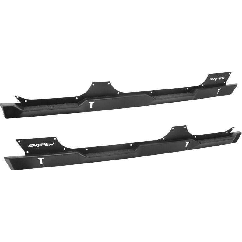 Westin 42-7015 Snyper Rock Slider Steps for 2007-2018 Jeep Wrangler Unlimited Textured Black