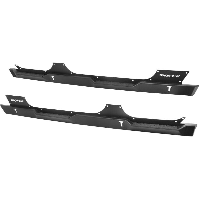 Westin 42-7015 Snyper Rock Slider Steps for 2007-2018 Jeep Wrangler Unlimited Textured Black