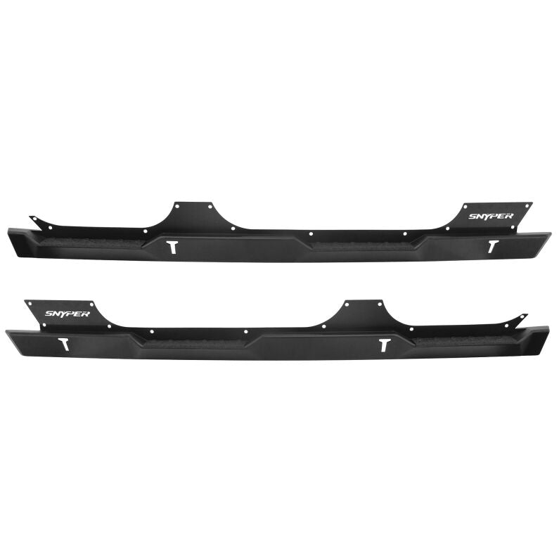 Westin 42-7015 Snyper Rock Slider Steps for 2007-2018 Jeep Wrangler Unlimited Textured Black