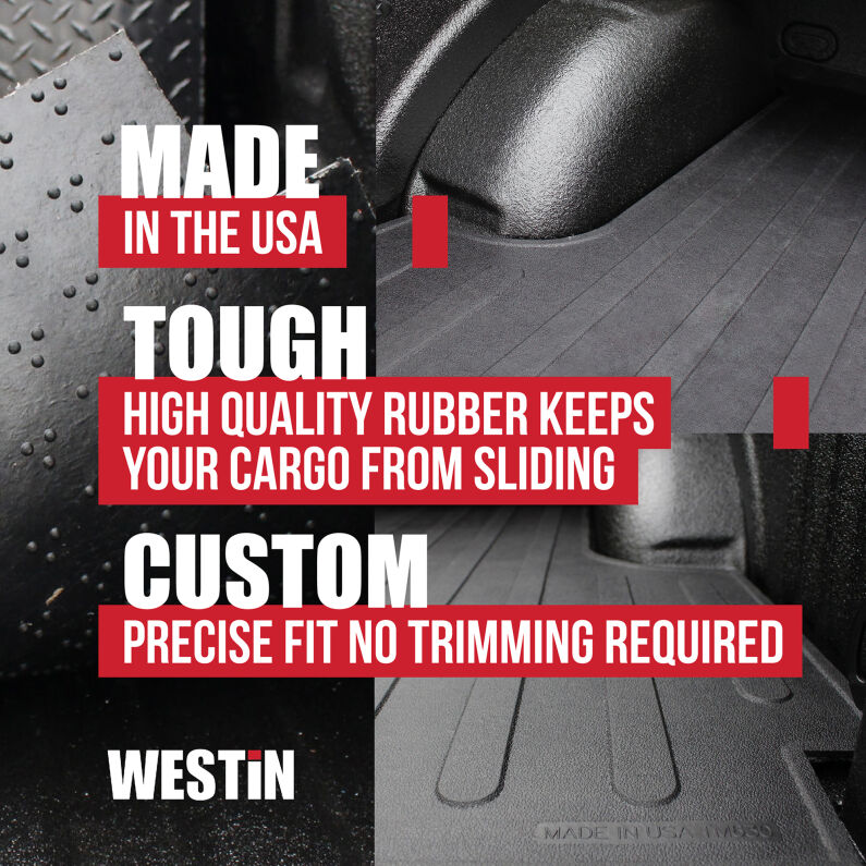Westin 50-6195 Truck Bed Mat for 2002-2026 Dodge/Ram 1500/2500 Black