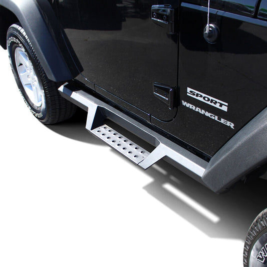 Westin 56-13315 HDX Drop Nerf Step Bars for 2007-2018 Jeep Wrangler 2Dr Textured Black