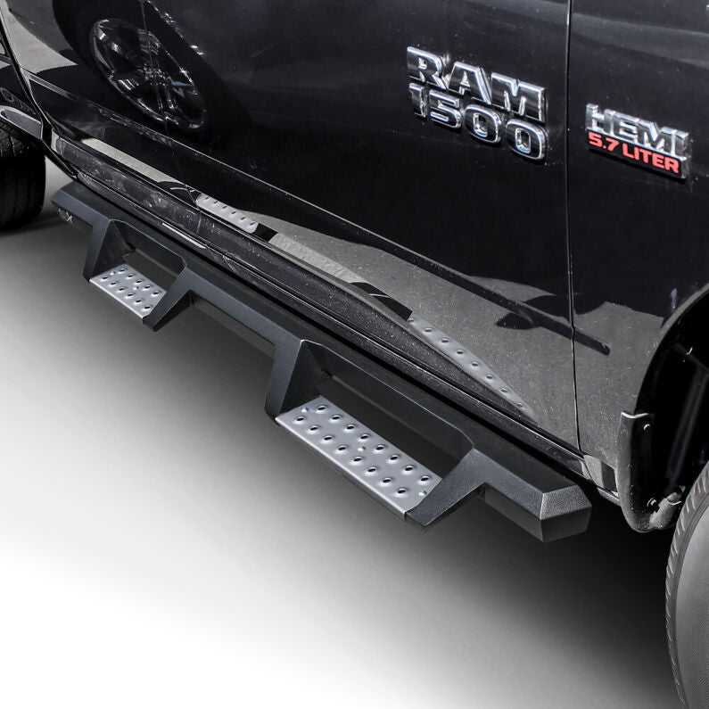 Westin 56-135552 HDX Stainless Drop Nerf Step Bars for 2009-2024 Ram 1500 Quad Cab Textured Black