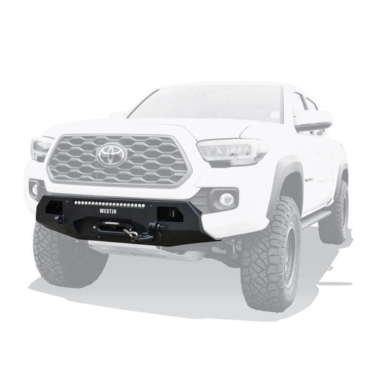 Westin 58-311045 Pro-Series Mid Width Front Bumper for 2016-2023 Toyota Tacoma Textured Black