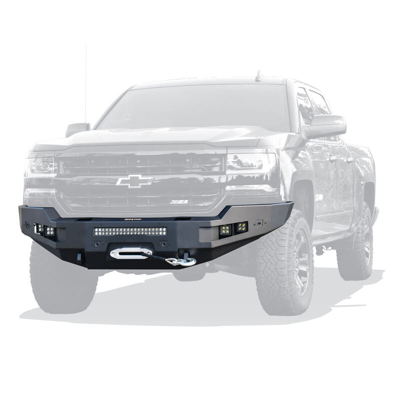 Westin 58-411165 Pro-Series Front Bumper for 2015-2019 Chevrolet Silverado 2500/3500 Textured Black