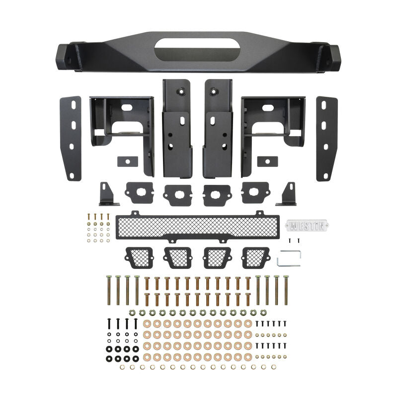 Westin 58-411215 Pro-Series Front Bumper for 2019-2022 Chevrolet Silverado 1500 Textured Black