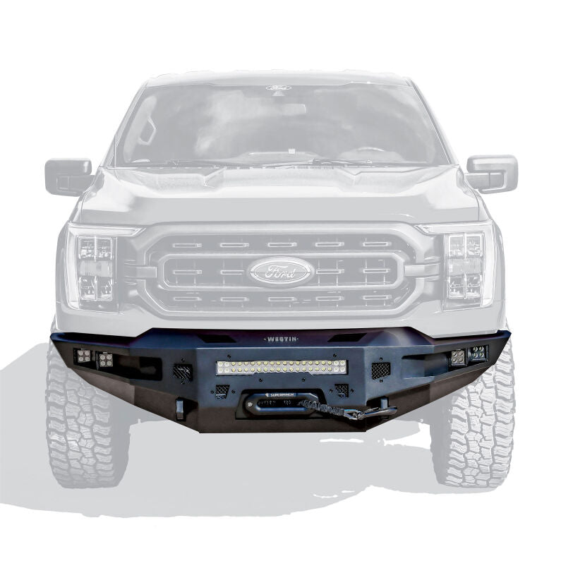 Westin 58-411245 Pro-Series Front Bumper for 2021-2023 Ford F-150 Textured Black