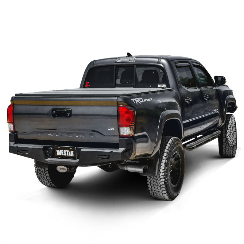 Westin 58-421045 Pro-Series Rear Bumper for 2016-2023 Toyota Tacoma Textured Black
