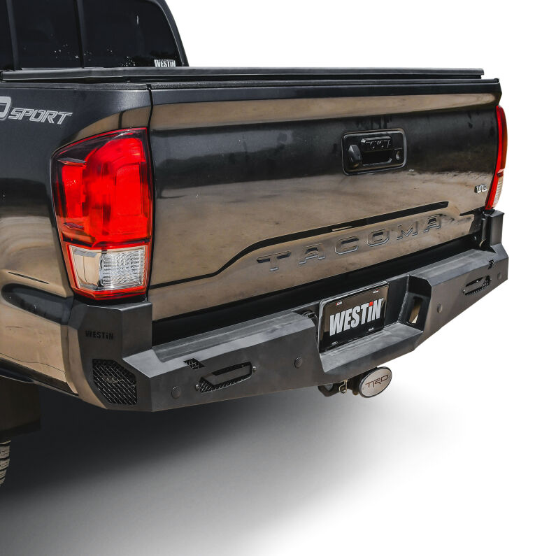 Westin 58-421045 Pro-Series Rear Bumper for 2016-2023 Toyota Tacoma Textured Black
