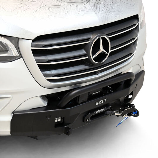 Westin 59-721295 Bull Bar for 2019-2026 Mercedes-Benz Sprinter Pro Series Round Textured Black