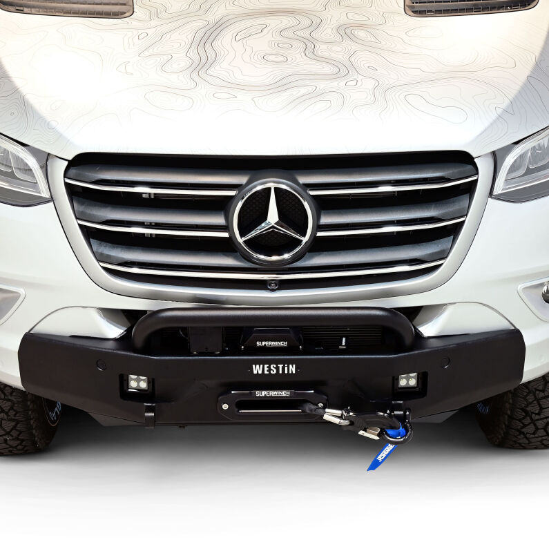 Westin 59-721295 Bull Bar for 2019-2026 Mercedes-Benz Sprinter Pro Series Round Textured Black