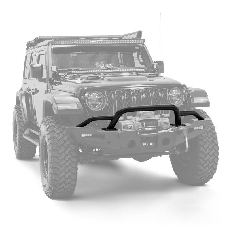 Westin 59-741195 XTS Round Bull Bar for 2018-2026 Jeep Gladiator/Wrangler JL Textured Black
