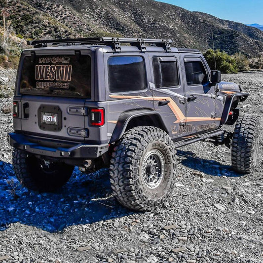 Westin 59-761205 Spare Tire Carrier Cover Plate for 2018-2026 Wrangler JL Textured Black