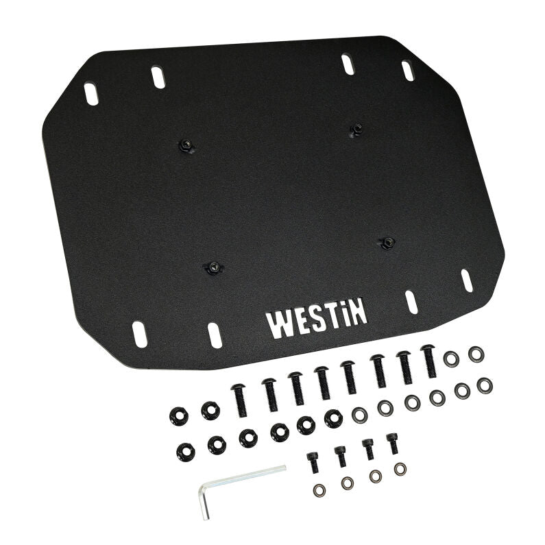 Westin 59-761205 Spare Tire Carrier Cover Plate for 2018-2026 Wrangler JL Textured Black