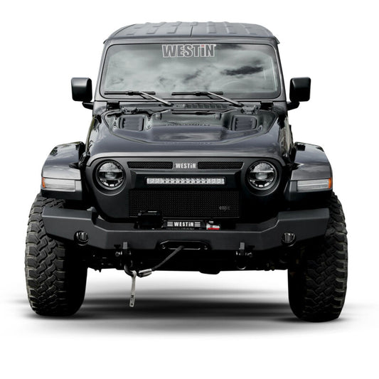 Westin 59-80105 WJ2 Full Width Front Bumper for 2018-2026 Jeep Wrangler JL Textured Black