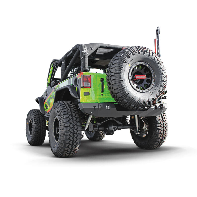 Westin 59-82005 WJ2 Rear Bumper for 2007-2018 Jeep Wrangler JK Textured Black