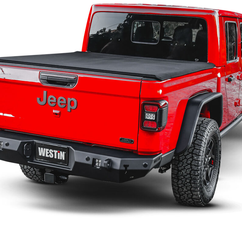 Westin 62-1065 Tube Fenders Rear for 2020-2026 Jeep Gladiator Textured Black