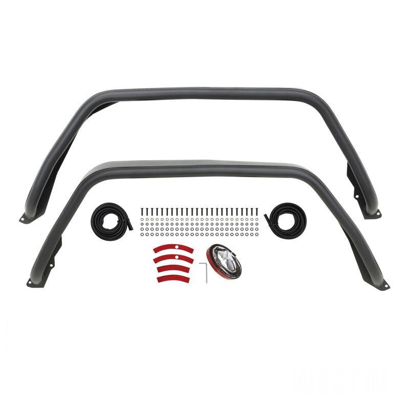 Westin 62-1065 Tube Fenders Rear for 2020-2026 Jeep Gladiator Textured Black