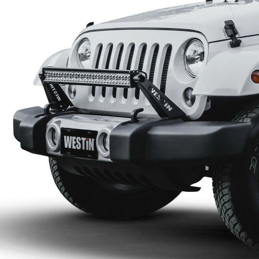 Westin 62-41065 Snyper Bumper Mount 30 in LED Bar for 2007-2018 Jeep Wrangler Textured Black