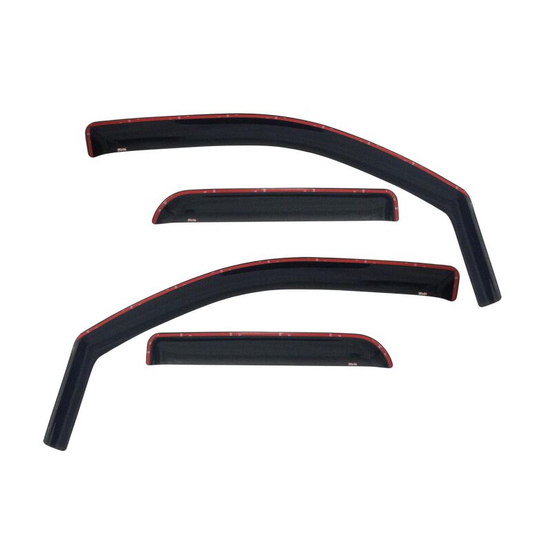 Westin 72-35493 In-Channel Wind Deflector 4-Piece for 2002-2008 Dodge Ram Quad Cab Smoke