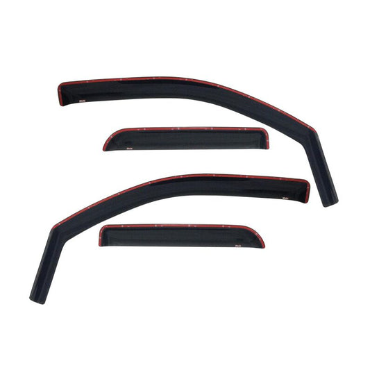 Westin 72-35493 In-Channel Wind Deflector 4-Piece for 2002-2008 Dodge Ram Quad Cab Smoke