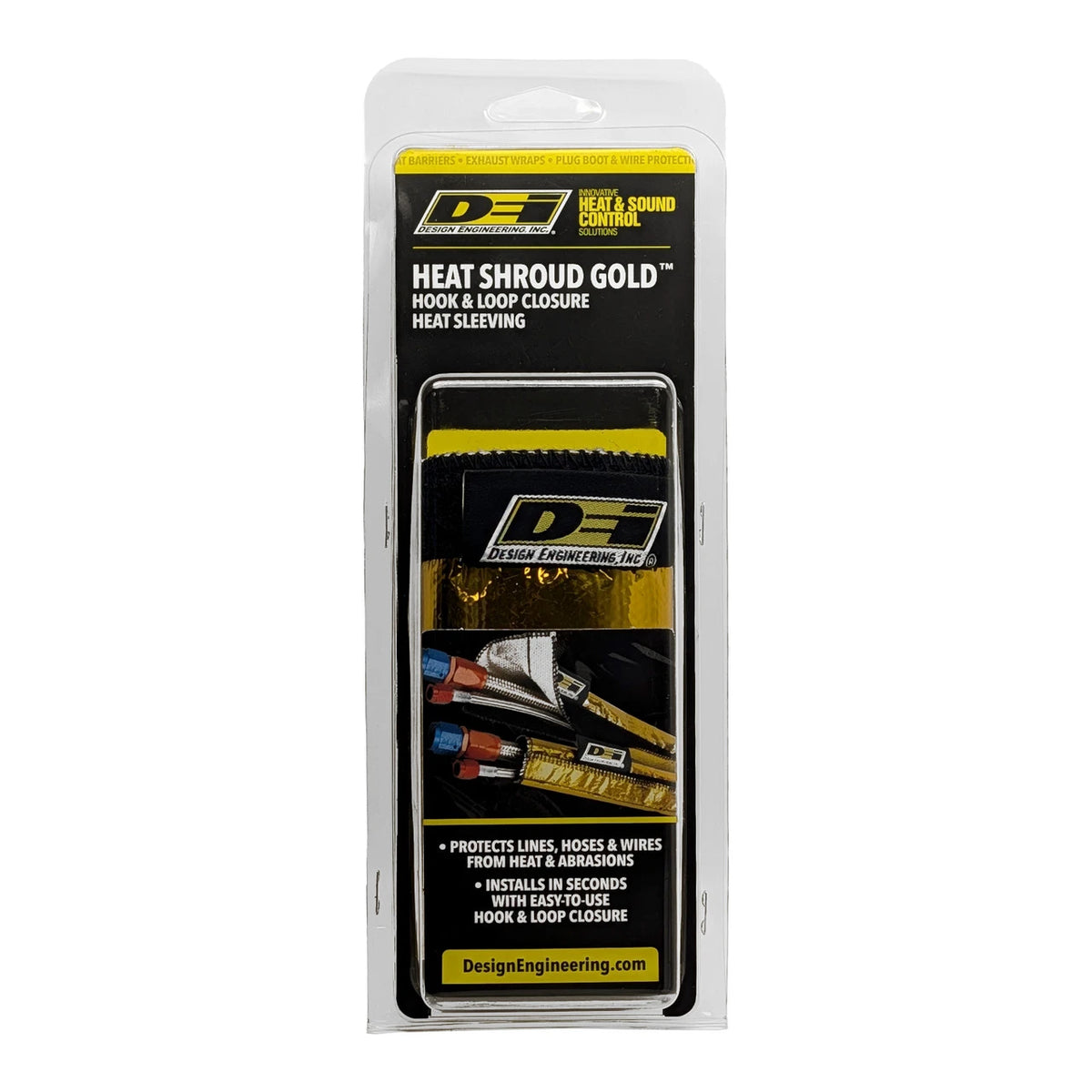 DEI Heat Shroud 1/2in to 1-1/4in I.D. x 3ft - Gold
