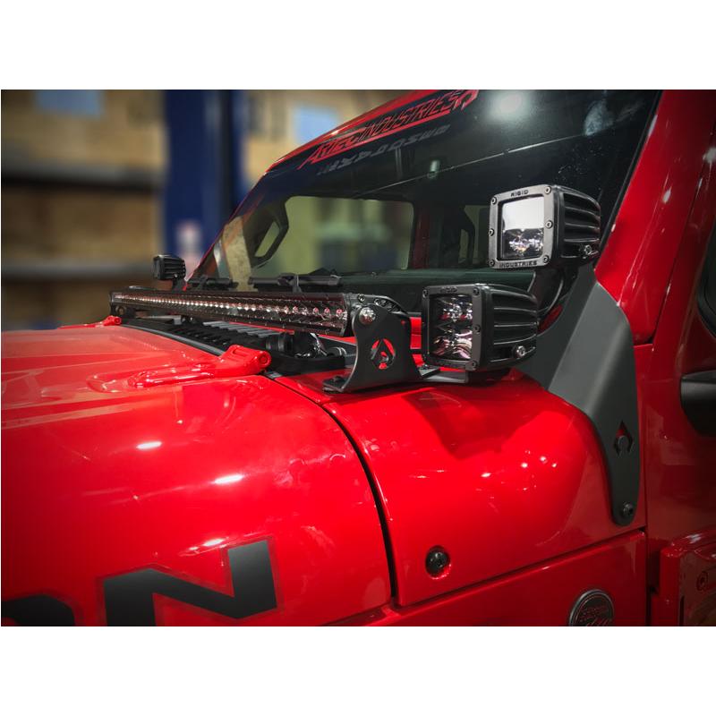 Artec Industries JL5602 50 in LED Light Bar Hood Mount for 2018-2027 Jeep Wrangler JL