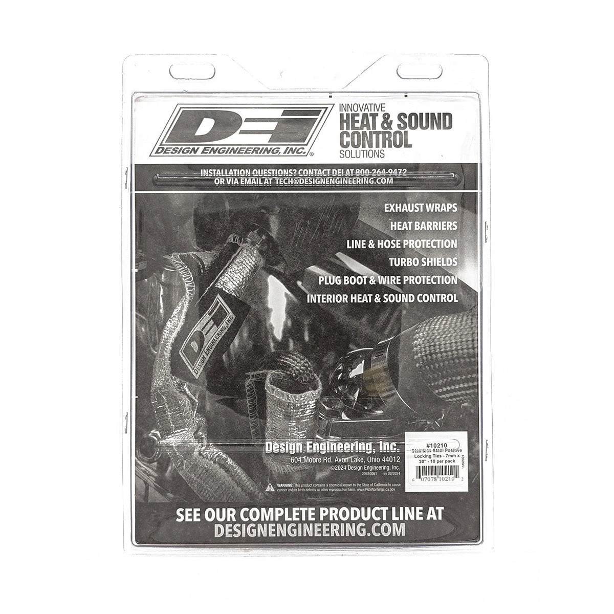 DEI Stainless Steel Positive Locking Tie 1/4in (7mm) x 20in - 10 per pack