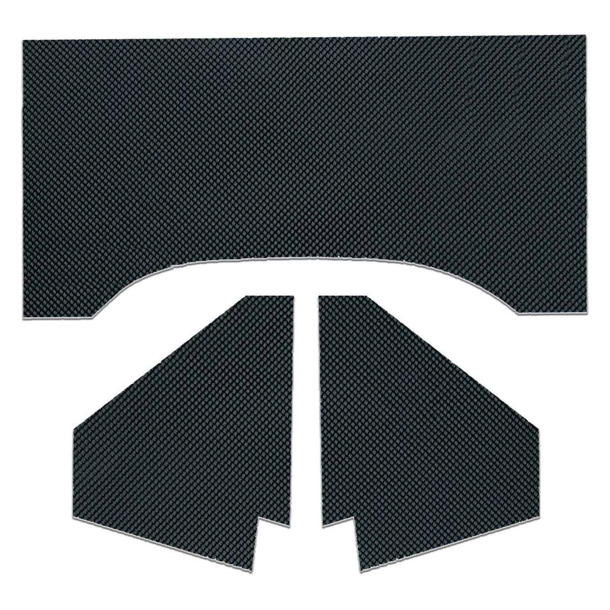 DEI for 1950-1972 Volkswagen Beetle 3-Piece Firewall Heat Shield - Black (Non-Adhesive)