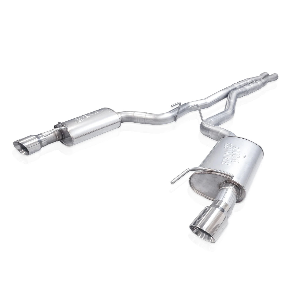 Stainless Works for 2024-2026 Ford Mustang GT Catback Dual Tips Redline X-Pipe Exhaust