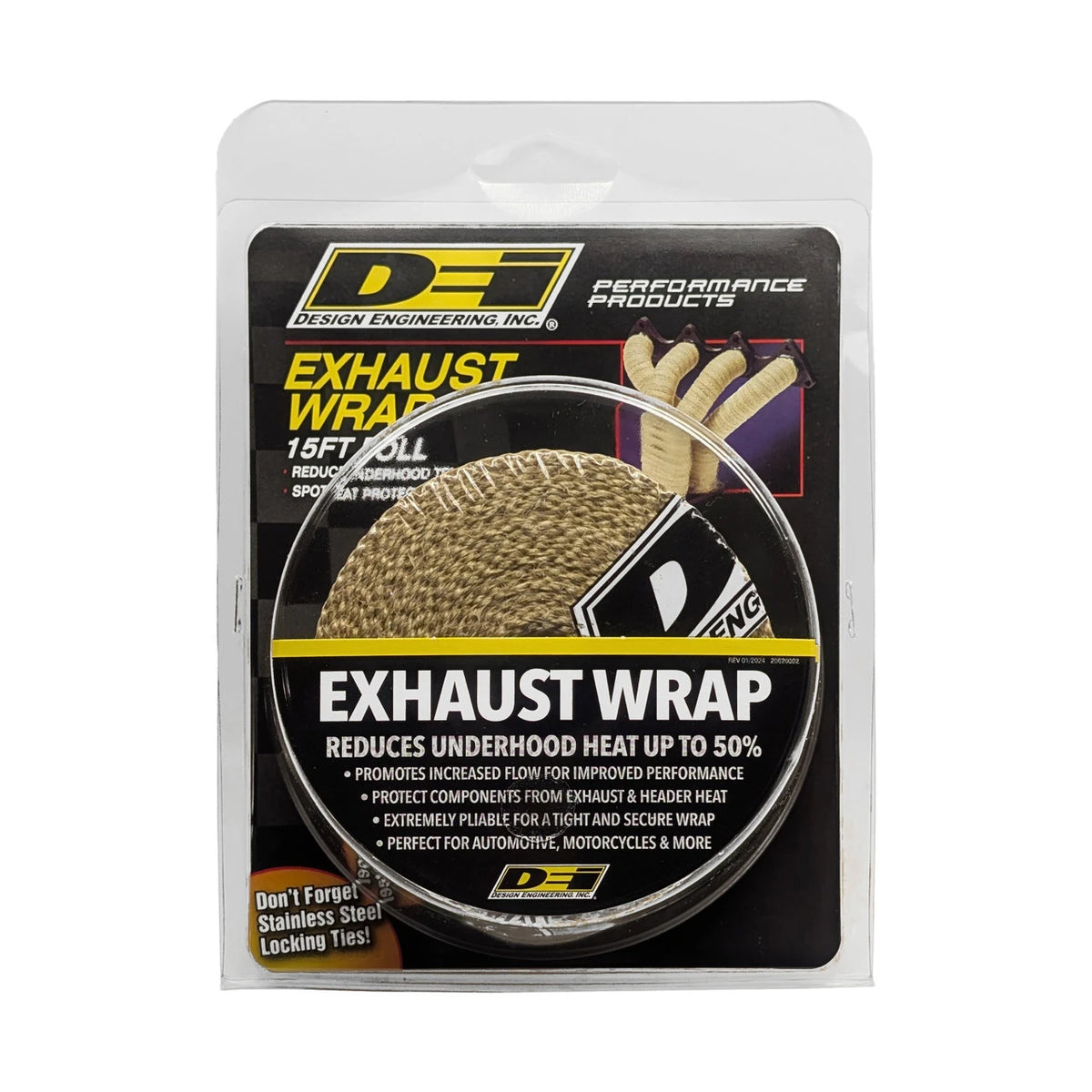DEI Exhaust Wrap 2in x 15ft - Tan