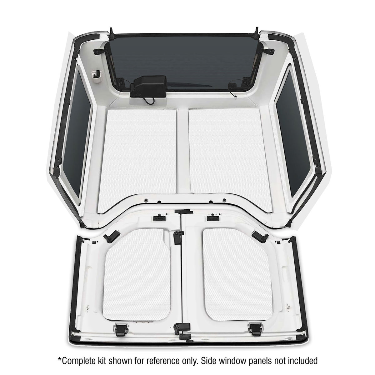 DEI for 2011-2018 Jeep Wrangler JK 2-Door Boom Mat Headliner - 4 Piece - White