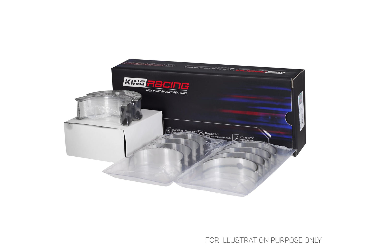 King Chrysler 426CI, 440CI V8 OHV Main Bearing Set MB5116HP STDX - Fits Dodge, Plymouth, Chrysler