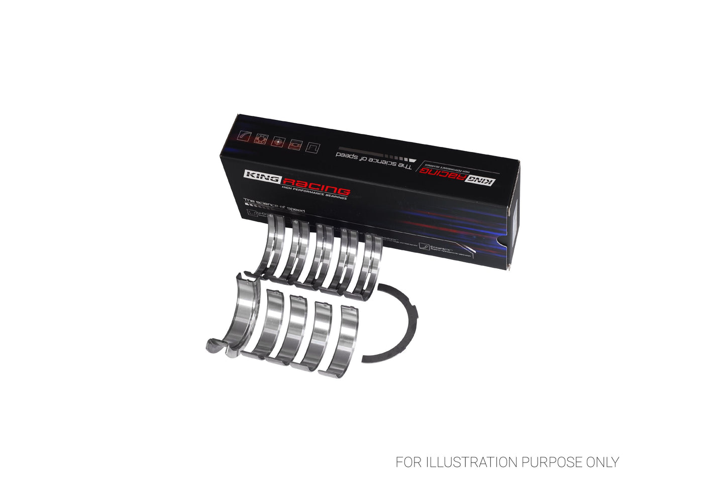 King Ford V8, 4.6L DOHC/SOHC 24V Main Bearing Set MB5283HP-STD - Fits Ford, Lincoln, Mercury