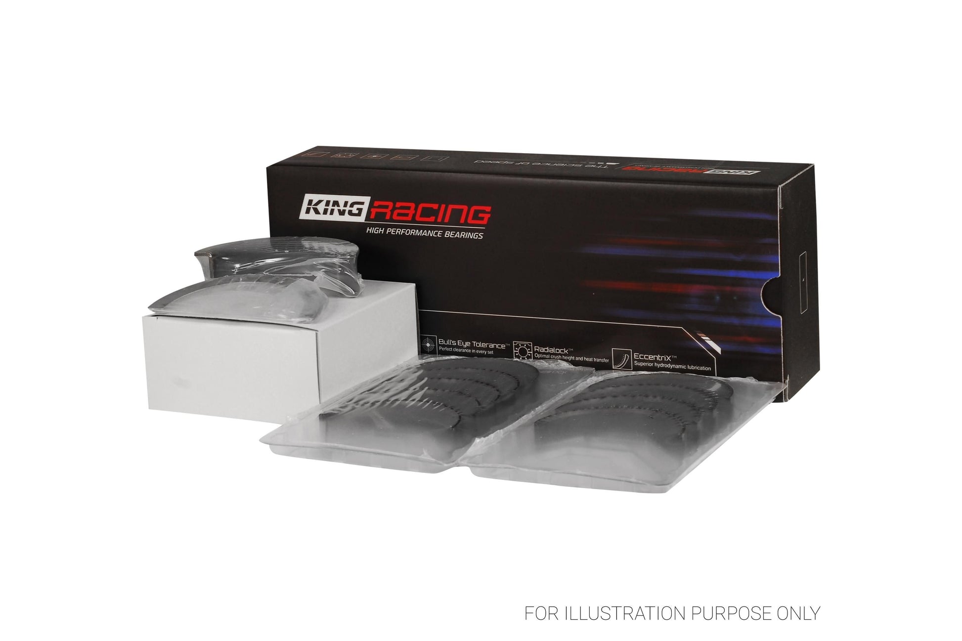 King Ford 281 4.6L SOHC 16V Racing Tri-metal Main Bearing Set MB5353XP0.25 - Fits Ford, Lincoln, MG