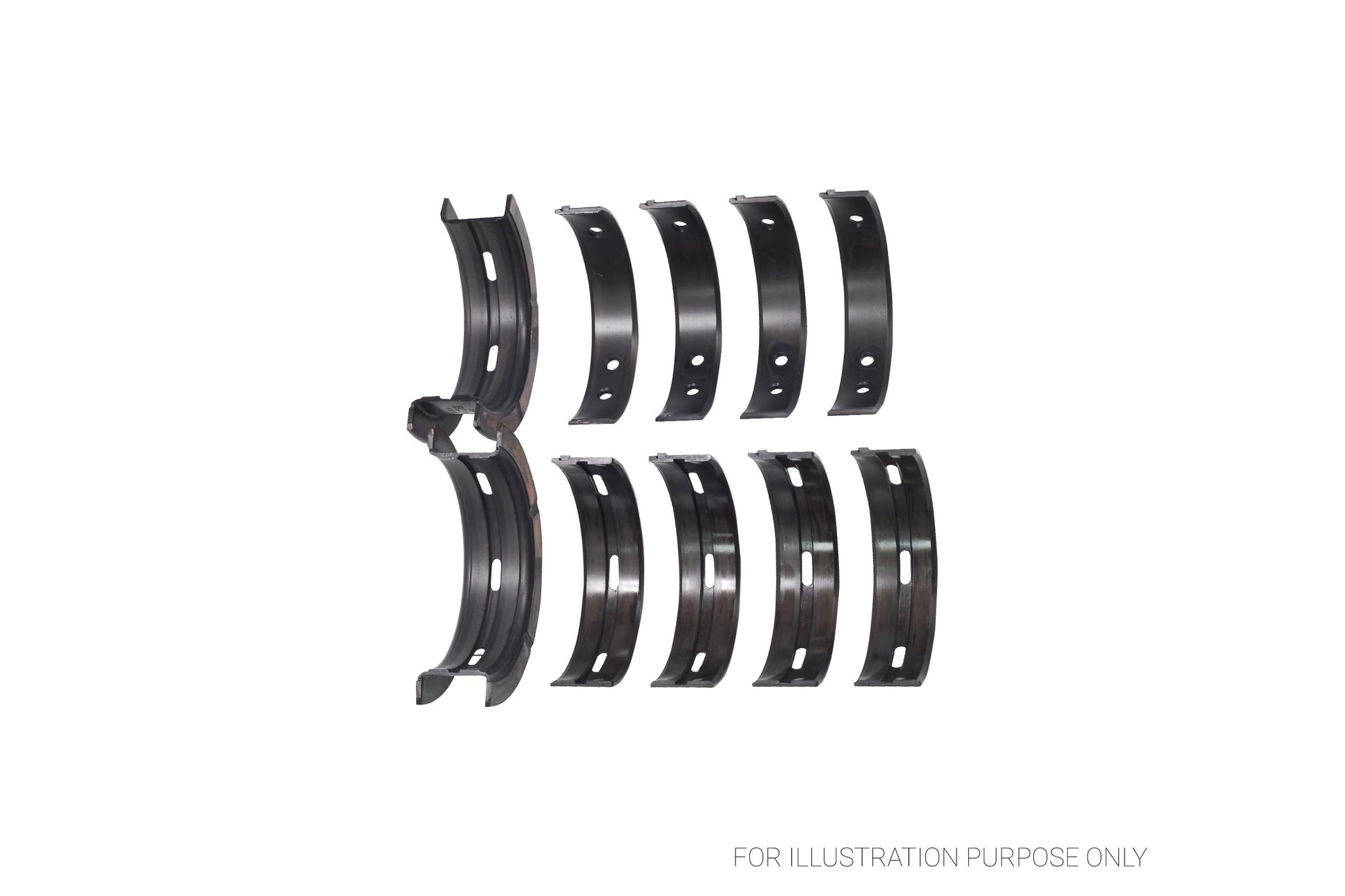 King Subaru EJ20/EJ22/EJ25 (INCL. Turbo) Main Bearing Set MB5382XPG-STD - Fits Subaru, Saab