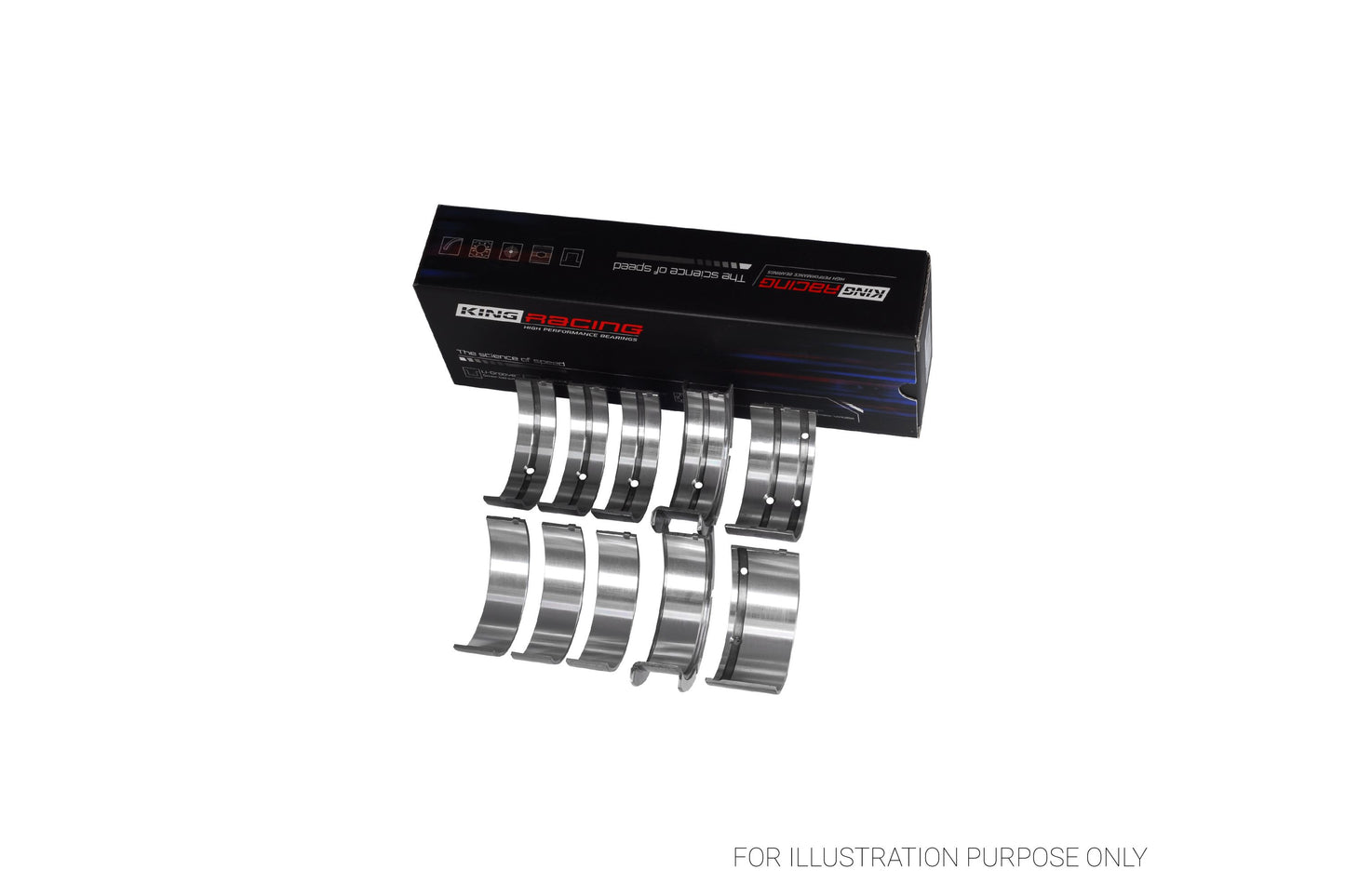 King GM 326, 350, 389, 400 Main Bearing Set MB5511HP-STD - Fits Pontiac, Buick, Oldsmobile