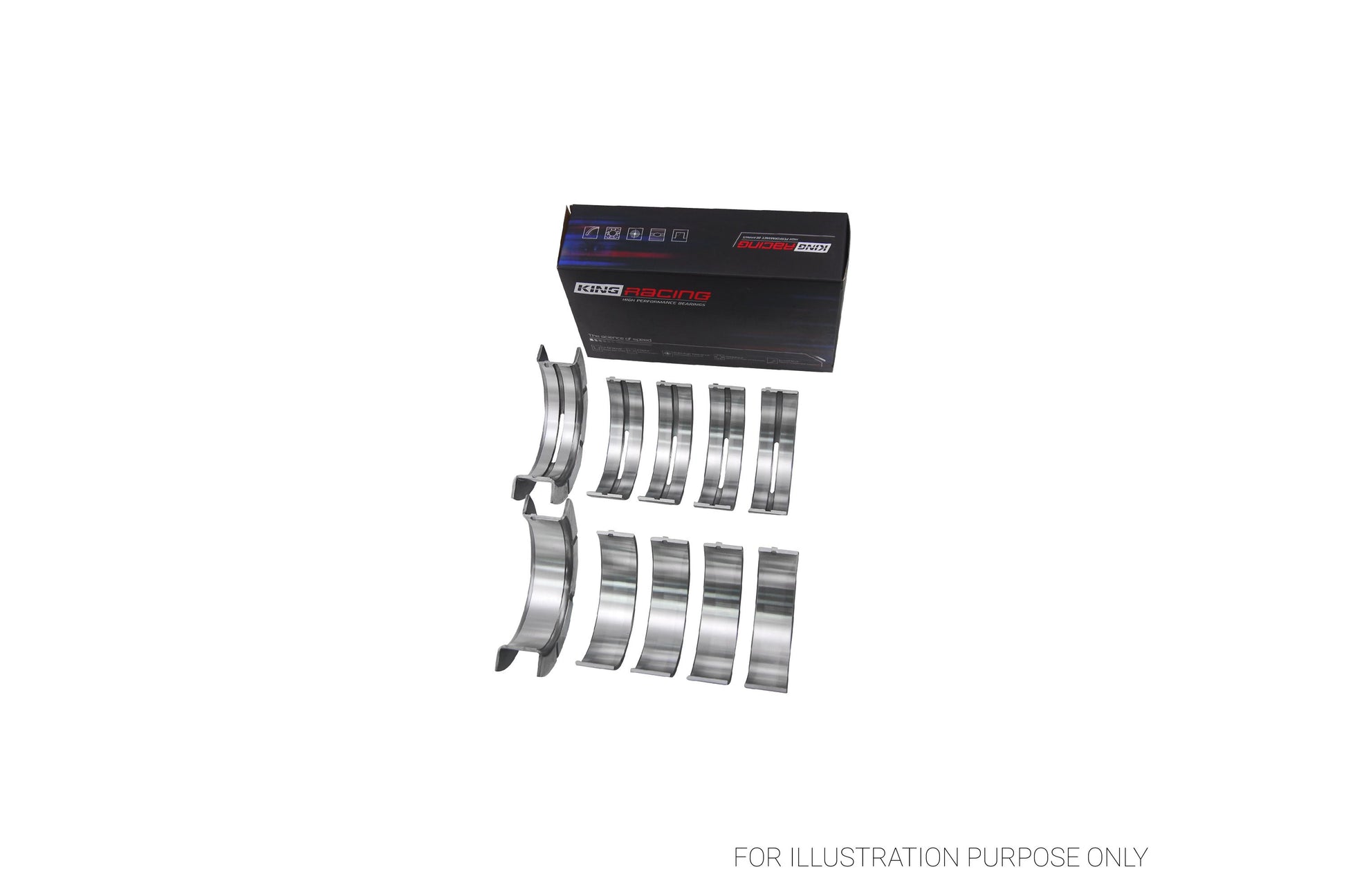 King Ford 370, 429, 460 16V OHV Main Bearing Set MB5650HP-STD - Fits Ford, Mercury, Lincoln