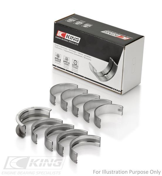 King GM SBC 262, 267, 302, 307, 327, 350 - Bi-Metal Racing Main Bearings MB 557HPSTDX - Fits Chevrolet, GMC, Pontiac