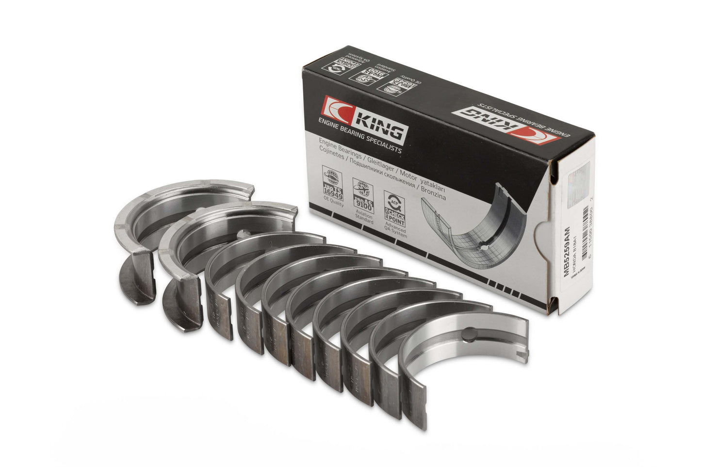 King Ford 330, 352, 360, 390, 410, 428 Main Bearing Set MB 559AM-STD - Fits Ford, Mercury, Edsel