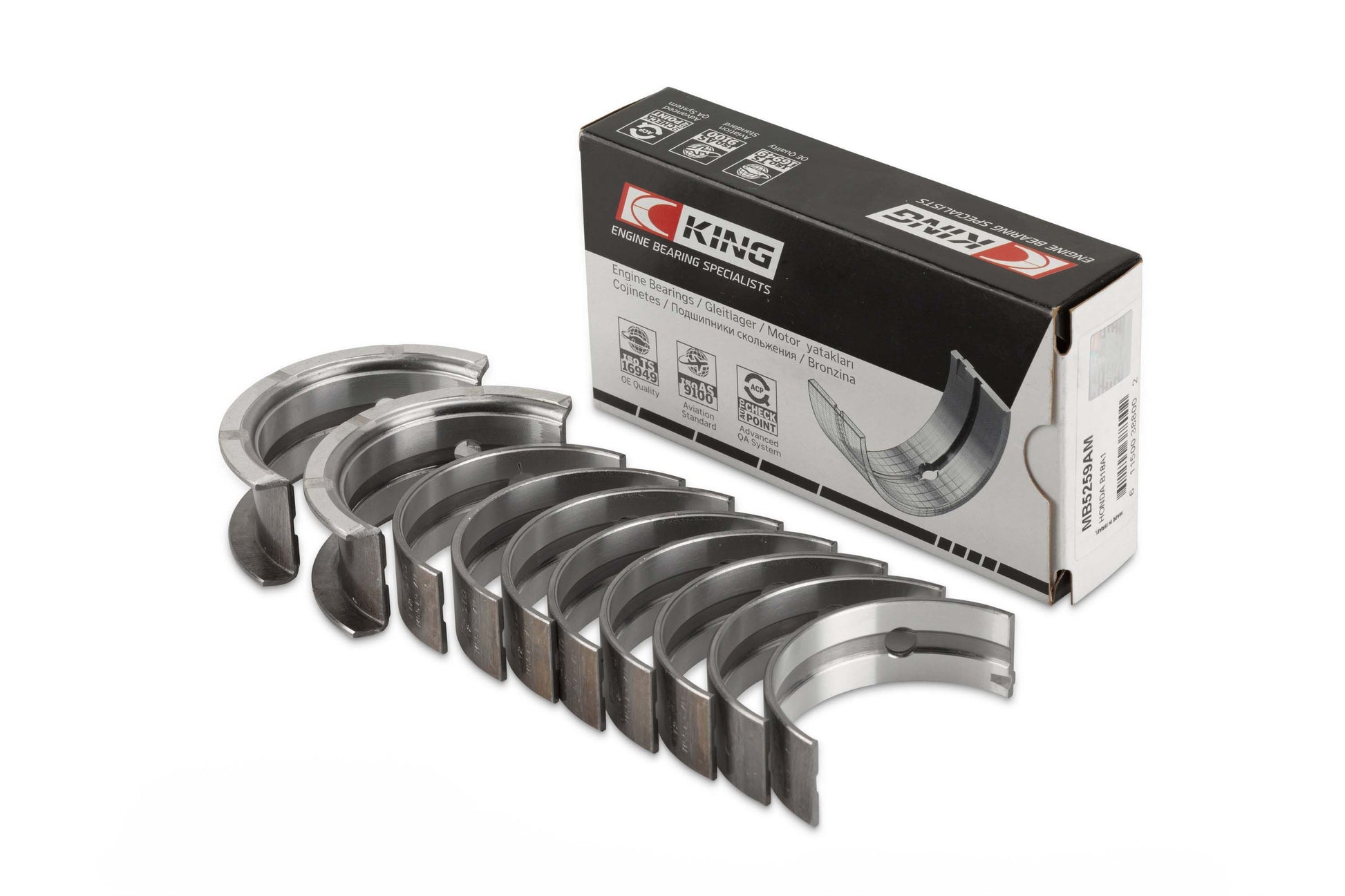 King Ford 370, 429, 460 16V OHV Main Bearing Set MB5650HP STDX - Fits Ford, Mercury, Lincoln