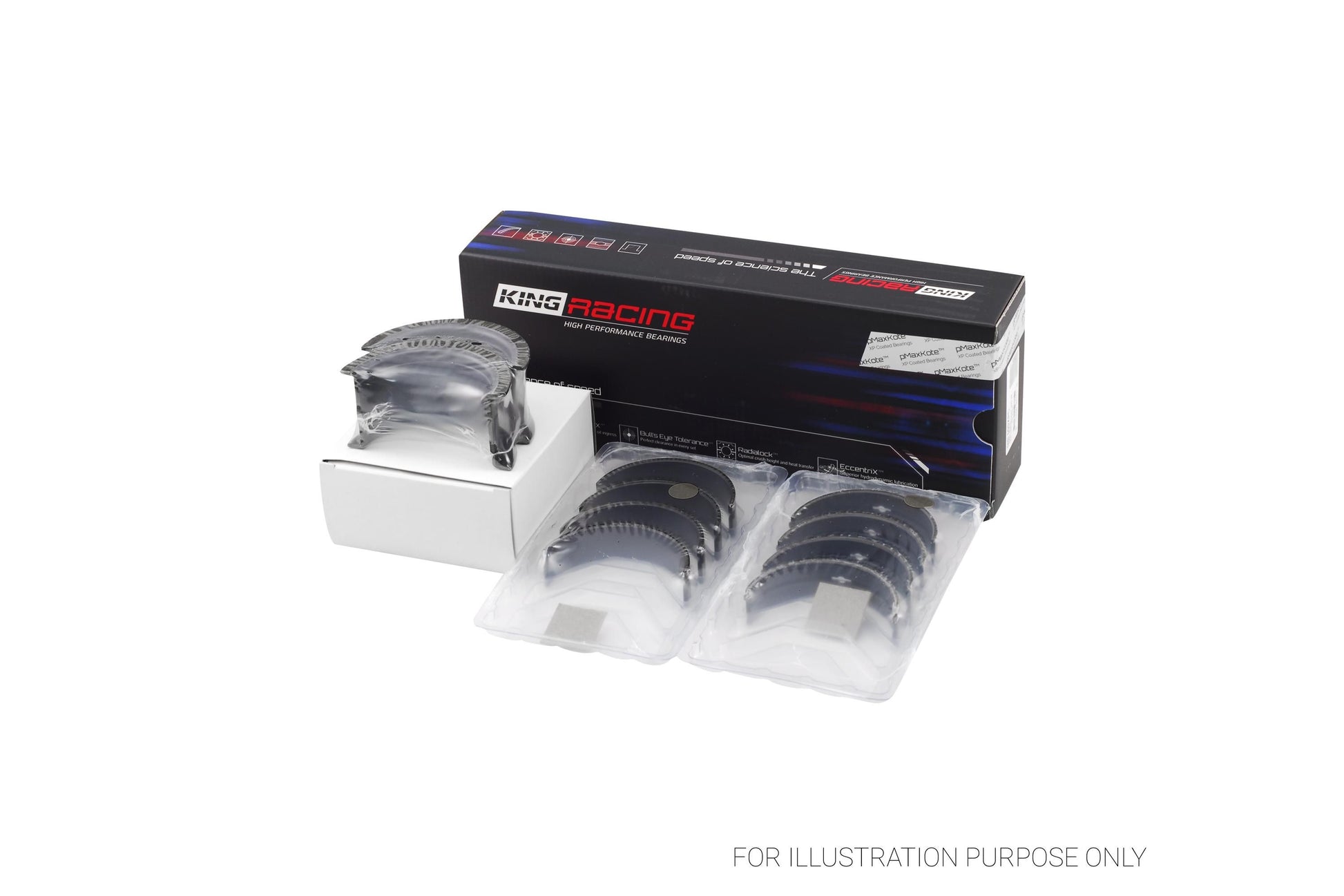 King Chevrolet 400 V8 Racing Main Bearings Set MB 509XPC 010 - Fits Chevrolet, GMC, Pontiac