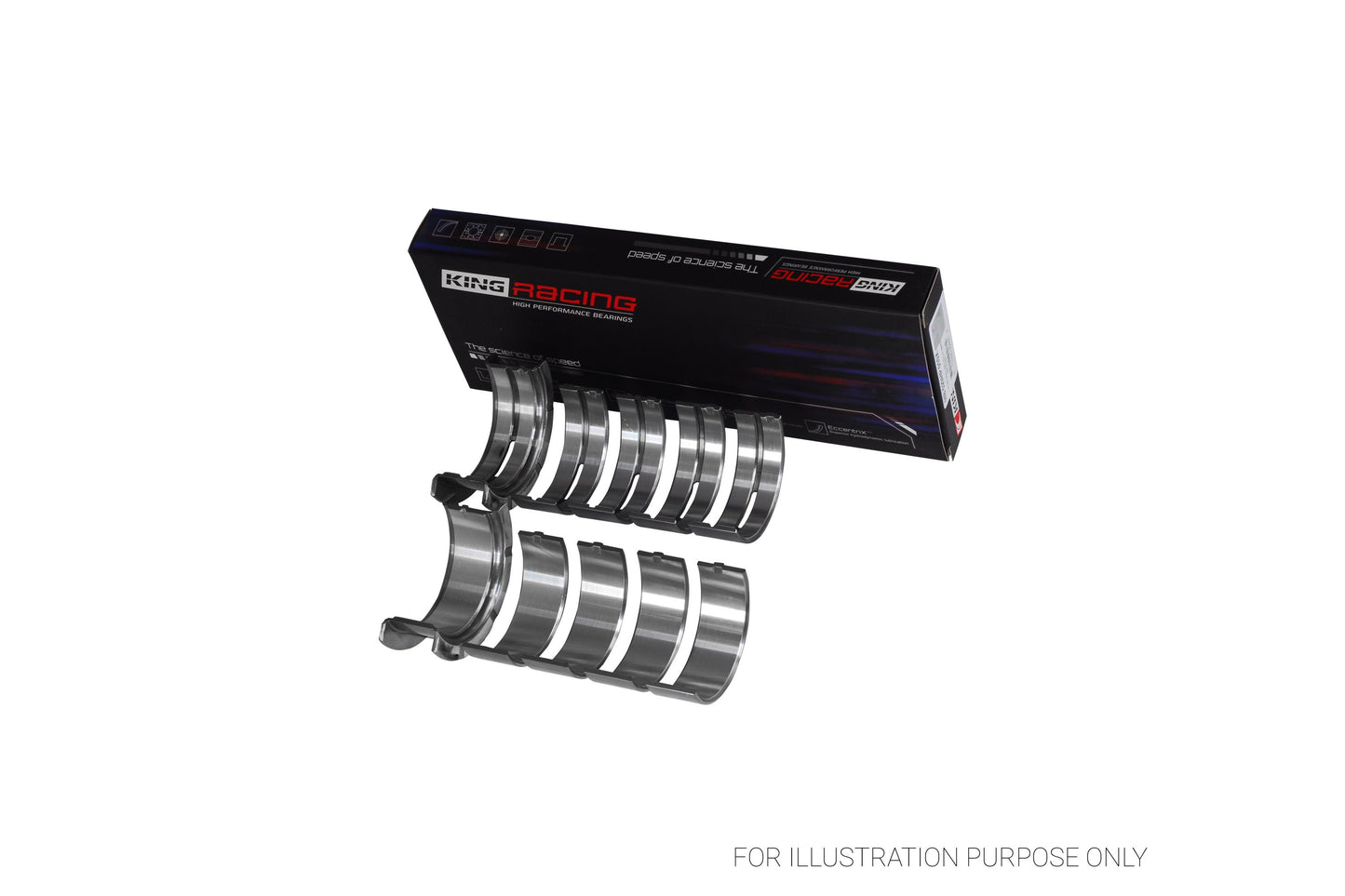 King Ford 260CI 289CI 302 5.0L WINDSOR Racing Tri-metal Main Bearing Set MB 529XP STDX - Fits Ford, Mercury, Lincoln