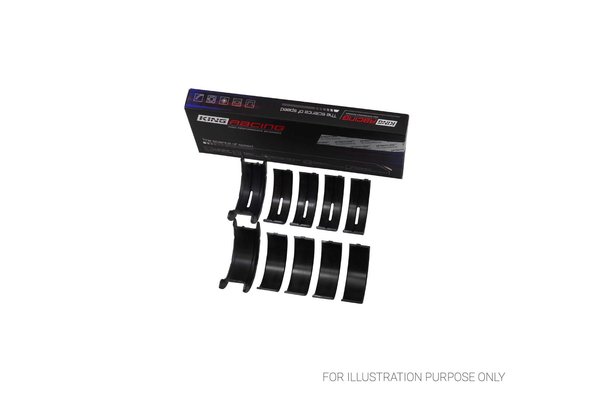 King Ford 260CI 289CI 302 5.0L WINDSOR Main Bearing Set MB529XPCSTDX - Fits Ford, Mercury, Lincoln