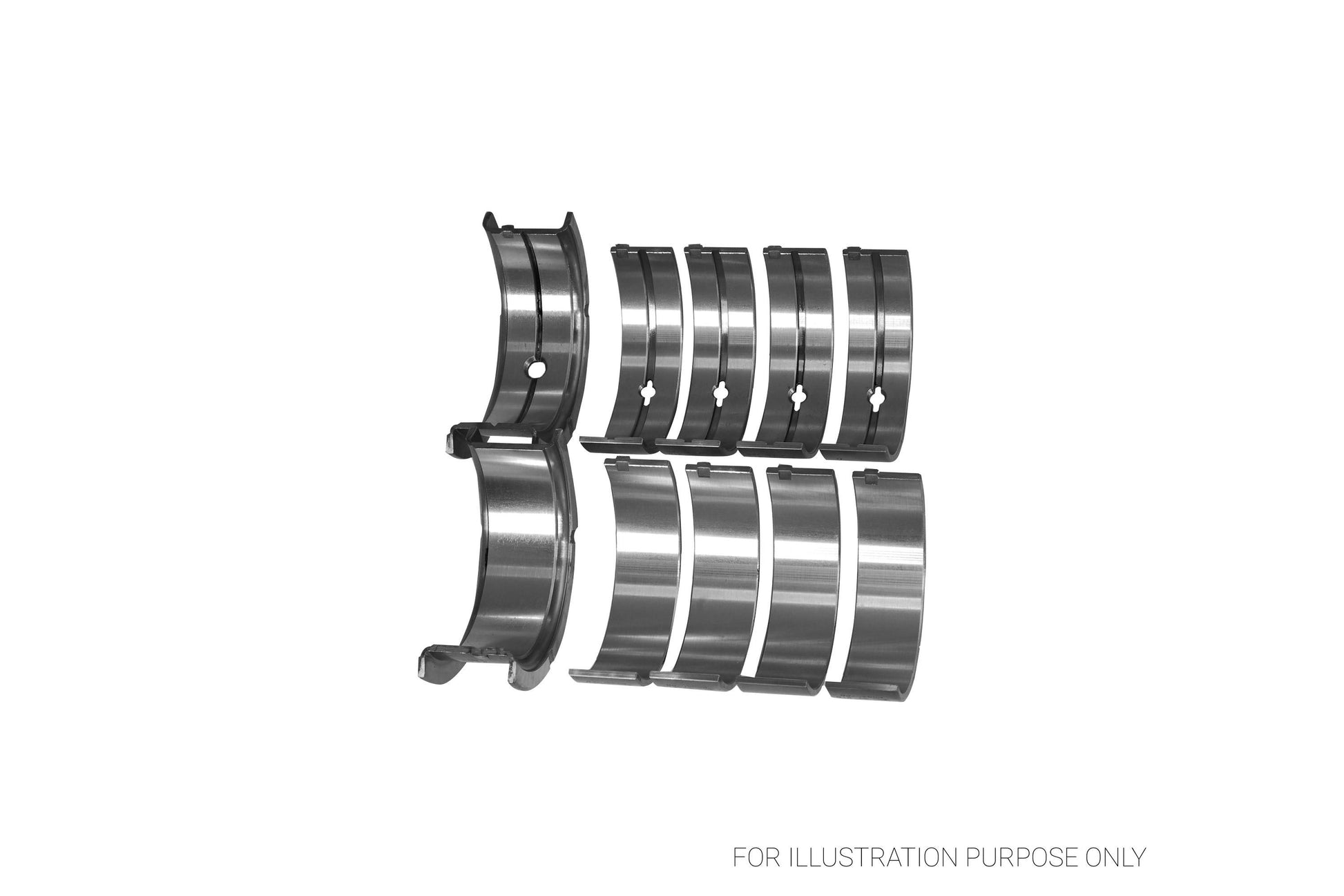 King Chrysler 350, 361, 383, 403 Racing Bi-metal Main Bearing Set MB 555HP-STD - Fits Dodge, Plymouth, Chrysler