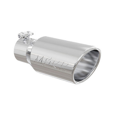 MBRP T5157 Exhaust Tip - , 4" OD Angled Rolled End 2.75" inlet 10" length | T304 Stainless