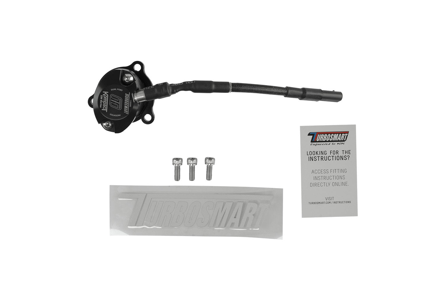Turbosmart 2024+ Jeep Wrangler JL 2.0T Kompact EM Dual Port VR34 BOV