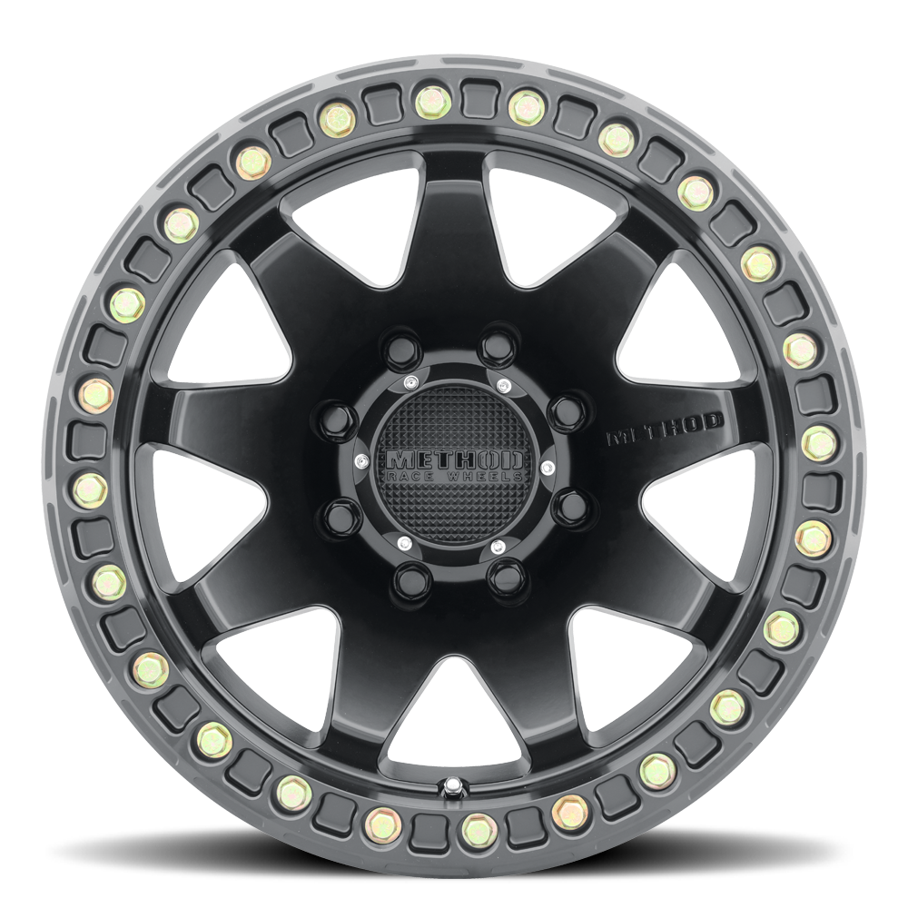 Method MR108 17x9 -44mm Offset 8x170 130.81mm CB Matte Black w/BH-H24 Wheel