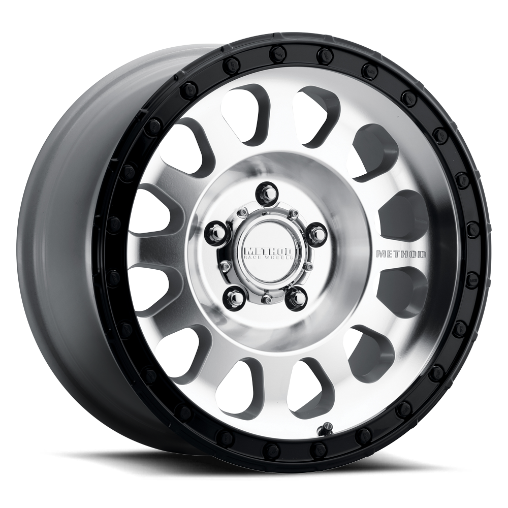 Method MR315 17x9 -12mm Offset 5x5 71.5mm CB Machined Wheel - Gloss Black Lip