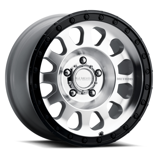 Method MR315 17x9 -12mm Offset 5x5 71.5mm CB Machined Wheel - Gloss Black Lip